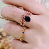 Evolvegem "Aurelia Azure" 3Pcs Sapphire Ring Set