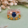 Evolvegem "Aurelia Azure" 3Pcs Sapphire Ring Set