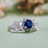 Evolvegem "Symbiosis Floral" Sapphire Floral Ring