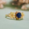 Evolvegem "Symbiosis Floral" Sapphire Floral Ring