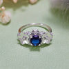 Evolvegem "Symbiosis Floral" Sapphire Floral Ring