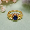Evolvegem "Symbiosis Floral" Sapphire Floral Ring