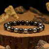 Evolvegem "Stratum Shimmer" Hematite Obsidian Beaded Bracelet