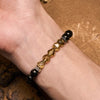 Evolvegem "Oculus Terra" Citrine Obsidian Natural Gem Bracelet
