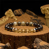 Evolvegem "Oculus Terra" Citrine Obsidian Natural Gem Bracelet