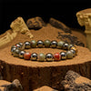 Evolvegem "Epidote Echo" Natural Unakite Hematite Bracelet