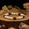 Evolvegem "Hephaestus' Lace" Howlite Lava Stone Bracelet