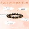 Evolvegem "Stratum Shimmer" Hematite Obsidian Beaded Bracelet