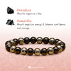 Evolvegem "Stratum Shimmer" Hematite Obsidian Beaded Bracelet