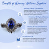Evolvegem "Nocturne Sapphira" Protection 2Pcs Ring Set