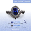 Evolvegem "Nocturne Sapphira" Protection 2Pcs Ring Set