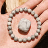 Evolvegem "Strata Whisper" Grey Jasper Grounding Bracelet