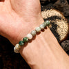 Evolvegem "Mossveil Grove" India Agate Emotional Balance Bracelet