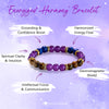 Evolvegem "Energized Harmony" Amethyst Tiger Eye Lapis Lazuli Bracelet