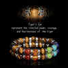 Evolvegem "Terra Chroma" Tiger Eye Stone Chakra Bracelet