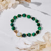 Evolvegem "Malachite Celestial" Protection & Clarity 2Pcs Malachite Bracelet Set