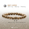 Evolvegem "Strata Whisper" Grey Jasper Grounding Bracelet