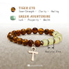 Evolvegem "Sanctuary Grove" Ankh Cross Energy Gemstone Bracelet