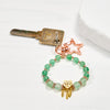 Evolvegem Love & Positivity Green Strawberry Quartz Phone Charm Keychain