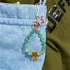 Evolvegem Love & Positivity Green Strawberry Quartz Phone Charm Keychain
