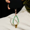 Evolvegem Love & Positivity Green Strawberry Quartz Phone Charm Keychain
