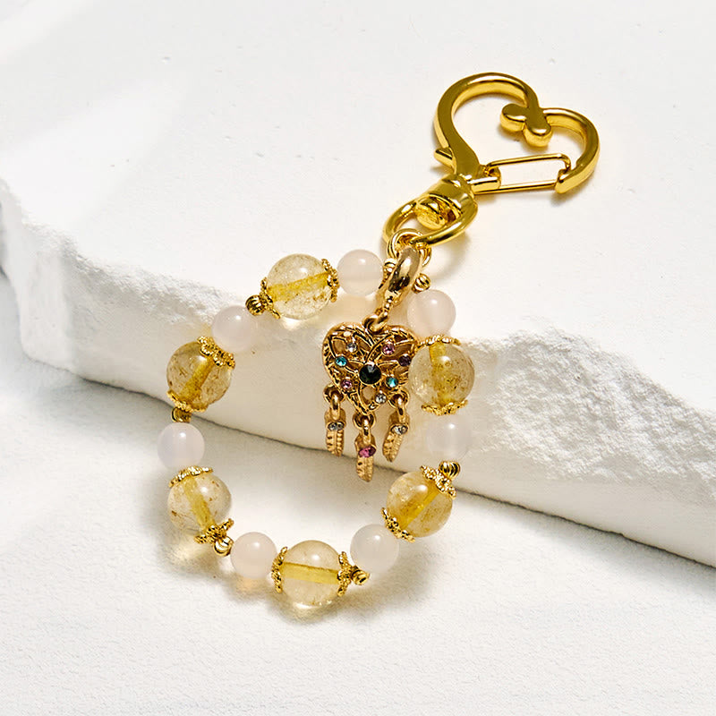 Evolvegem Wealth & Calm Gem Phone Charm Keychain