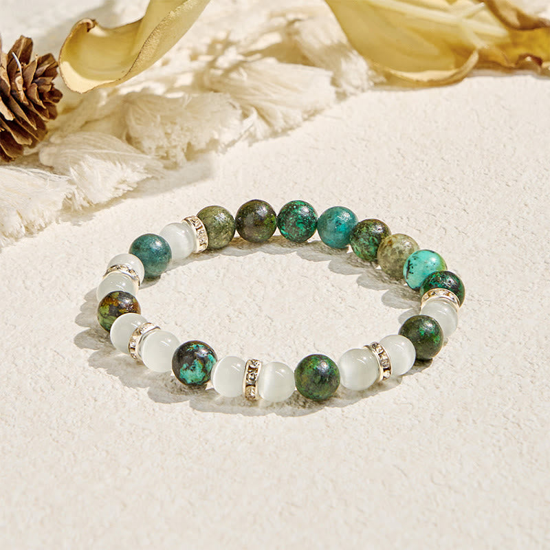Evolvegem "Serenite Flow" African Turquoise Calm & Purify Bracelet