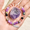 Evolvegem "Earth Song" Feather Charm Cleansing Bracelet