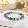 Evolvegem "Minty Grape" Moss Agate Lucky Bracelet