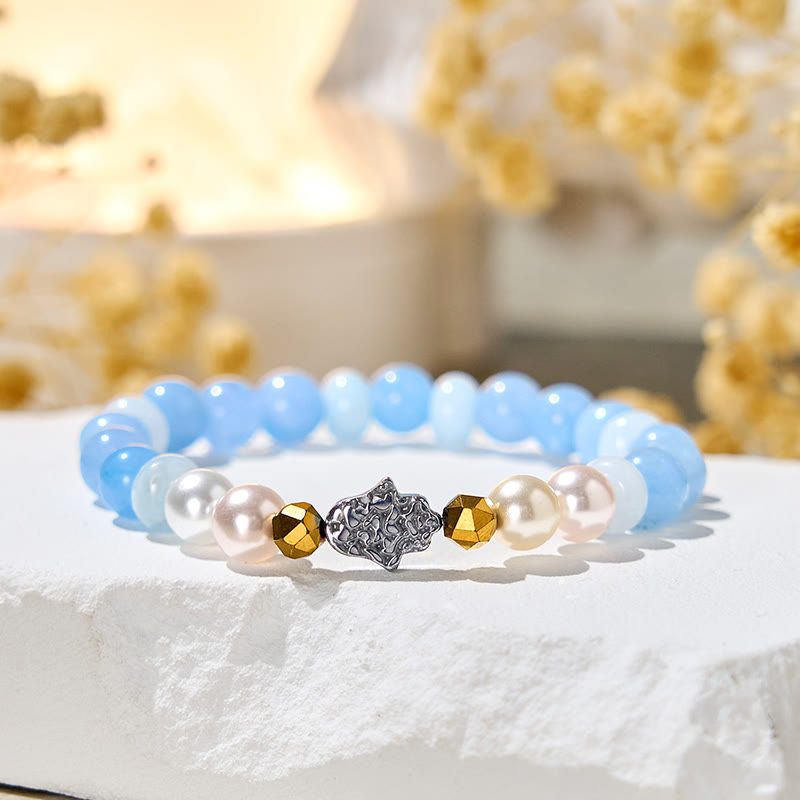 Evolvegem "Misty Glow" Aquamarine Tranquility Bracelet