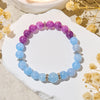 Evolvegem "Tide & Bloom" Aquamarine & Lepidolite Calm Bracelet