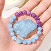 Evolvegem "Tide & Bloom" Aquamarine & Lepidolite Calm Bracelet
