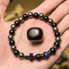 FREE Today: "Crux Codex" Serise Obsidian Cross Gemstone Bracelet