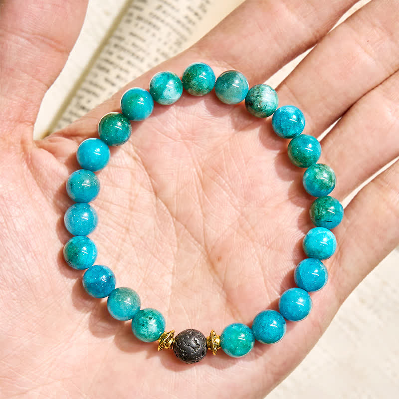 FREE Today: "Balmaara Essence" Blue Apatite Throat Chakra Bracelet