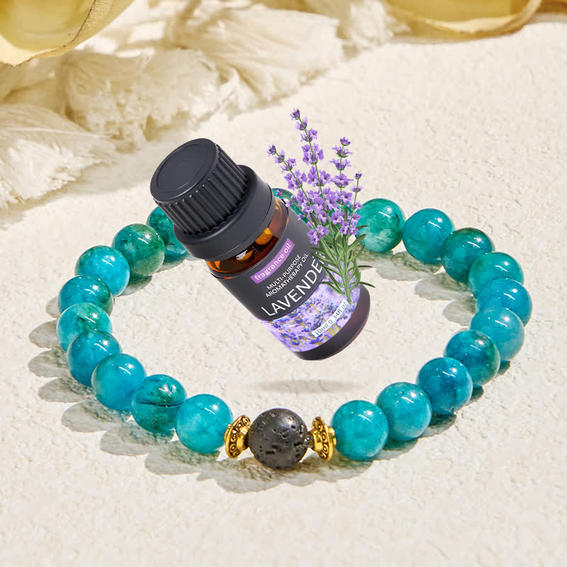 FREE Today: "Balmaara Essence" Blue Apatite Throat Chakra Bracelet